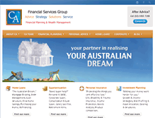 Tablet Screenshot of cafsg.com.au